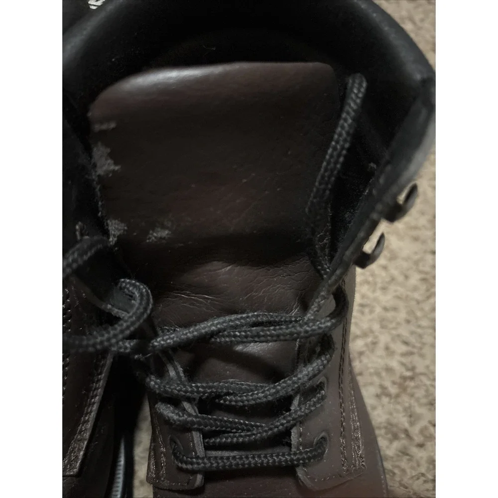 Vegetarian Shoes Brown‎ Safety Boots Steel Toe Sz 38 EU Lace Up